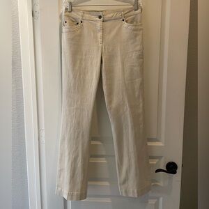 CHRISTOPHER & BANKS CREAM TROUSER PANTS WOMENS 8
